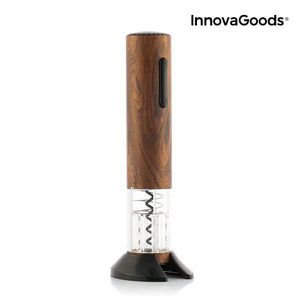 Automatic Rechargeable Wood Effect Corkscrew Corkout InnovaGoods