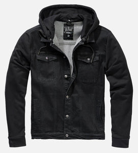 Cradock All Black Denim Sweat Jacket