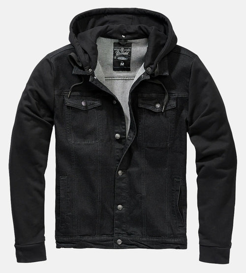 Cradock All Black Denim Sweat Jacket